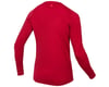 Image 2 for Endura BaaBaa Blend Long Sleeve Base Layer (Rust Red) (S)